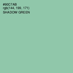 #90C7AB - Shadow Green Color Image